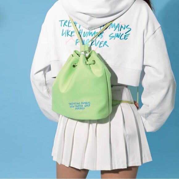 NWT Mayfair x Revolve Festival Backpack green - Picture 1 of 10